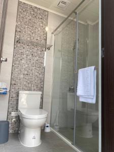 Koupelna v ubytování Orange Homestay