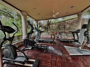 ฟิตเนสเซ็นเตอร์และ/หรือเครื่องออกกำลังกายที่ Hotel & Spa Hacienda de Cortés