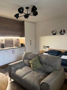 Posezení v ubytování IQ Apartments