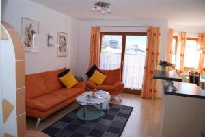 A seating area at Haus Erika