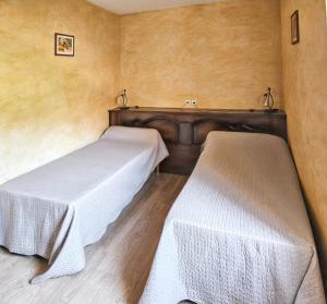 a room with two beds in a room at Maison conviviale à Peyrusse le Roc, avec jardin sans vis-à-vis in Peyrusse-le-Roc