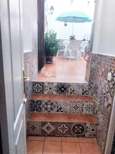 Balkon lub taras w obiekcie Charming house with mountain view in Encinasola, fireplace