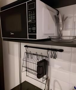 Kuchyň nebo kuchyňský kout v ubytování Studiohaus Alvorada