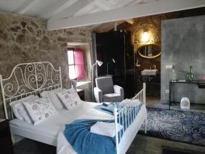 Een zitgedeelte bij Casas da Quinta da Cancela