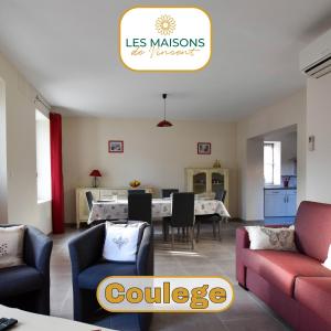 Zona d'estar a Coulège - Clim - Cour