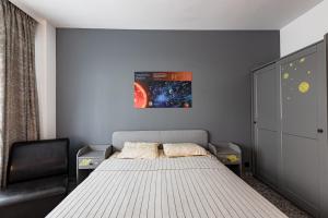 Postel nebo postele na pokoji v ubytování Space art apart