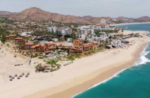 an aerial view of a resort on the beach at 2BD Exclusive Cabo Corridor Beach Front Luxury in San José del Cabo