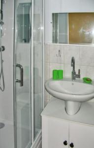 Ένα μπάνιο στο Appartement cosy Salins-les-Bains 18 m² Parking