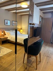 Katil atau katil-katil dalam bilik di Apartman 525 u Aparthotelu Vučko