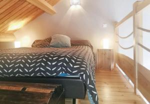 Posteľ alebo postele v izbe v ubytovaní Maison charmante avec vue sur montagne près d'Yssingeaux
