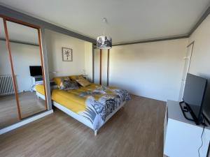 Posteľ alebo postele v izbe v ubytovaní La Maison Portaise