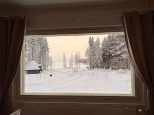 Villa Ainola - A Private Lakefront Getaway, Less Than an Hour from Rovaniemi talvella