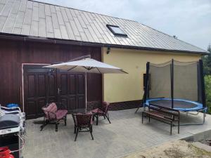 Patio nebo venkovní prostory v ubytování Chalúpka Mischel