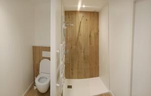 a bathroom with a toilet and a shower at Le Nid Urbain in Villefranche-sur-Saône
