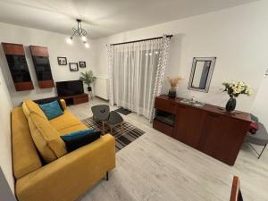 Posezení v ubytování Apartament na Spokojnej
