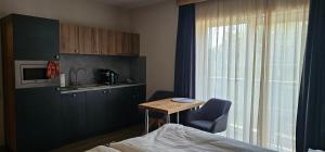 Kuchyň nebo kuchyňský kout v ubytování apartmány Špacír
