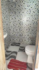 Koupelna v ubytování Hospedagem Casa grande