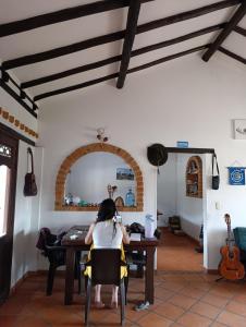 Χώρος καθιστικού στο Villa de Leyva Travel