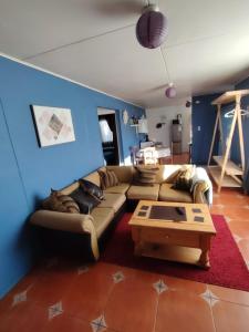 Χώρος καθιστικού στο Cabaña