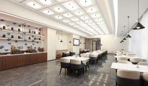 Um restaurante ou outro lugar para comer em Atour Hotel Wuxi National Software Park Airport Road