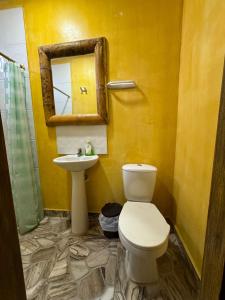 Koupelna v ubytování Hostal Bambumar