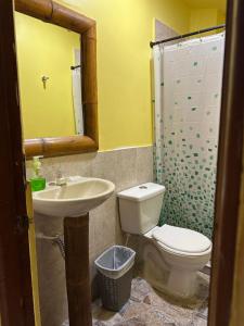 Koupelna v ubytování Hostal Bambumar