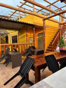 Balkón nebo terasa v ubytování Hostal Bambumar