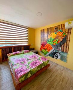 Postel nebo postele na pokoji v ubytování Hostal Bambumar