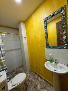 Koupelna v ubytování Hostal Bambumar