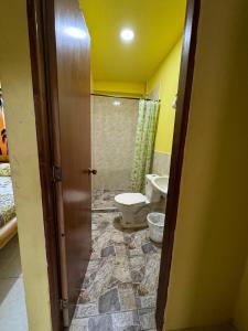 Koupelna v ubytování Hostal Bambumar