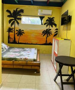 TV a/nebo společenská místnost v ubytování Hostal Bambumar