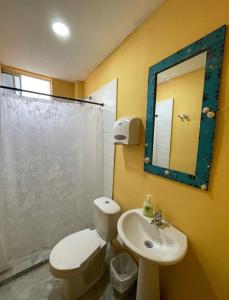 Koupelna v ubytování Hostal Bambumar