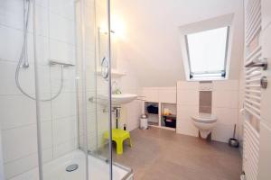 Koupelna v ubytování Ferienhaus-Moewenschiss