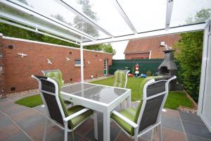 Patio nebo venkovní prostory v ubytování Ferienhaus-Moewenschiss + 9 fotografií