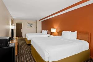 Econo Lodge Manistee客房内的一张或多张床位