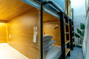 Koupelna v ubytování AMANGO HOSTEL