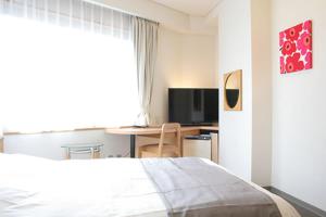 TV a/nebo společenská místnost v ubytování Hotel Estacion Hikone