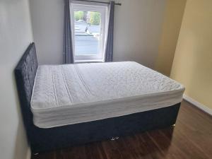 a large bed in a room with a window at Portobello City Centre Dublin 8 Sleep 5 in Dublin
