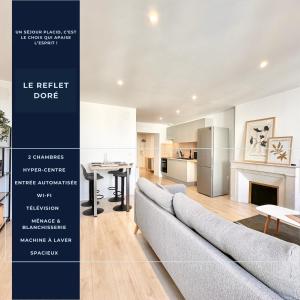 Kuchyň nebo kuchyňský kout v ubytování Le Reflet Doré - Familial - Spacieux - Central