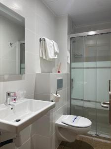 Koupelna v ubytování HOTEL MORELL