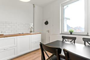 Kuchyň nebo kuchyňský kout v ubytování Wohnung für Monteure und Reisende zentral in Minden