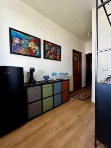 Kuchyň nebo kuchyňský kout v ubytování Garden House Alla Torre
