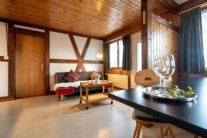 Posezení v ubytování Apartment Bergdohle