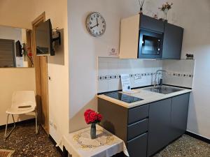 Cuisine ou kitchenette dans l'établissement Affittacamere House LeoMar di Sara