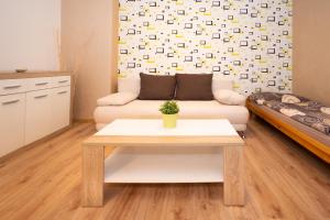 Voodi või voodid majutusasutuse Apartmány Brychovi toas