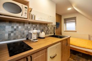 Köök või kööginurk majutusasutuses Apartmány Brychovi