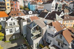 Nespecifikovaný výhled na destinaci Bergen nebo výhled na město při pohledu z apartmánu