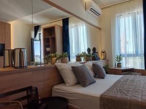 Postel nebo postele na pokoji v ubytování Belgrade Waterfront by Central Business Apartment