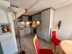 Kuchyň nebo kuchyňský kout v ubytování Ferienwohnung Lübeck + 23 fotografií
