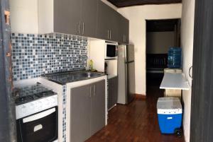 Кухня або міні-кухня у Casa mono ambiente y piscina.